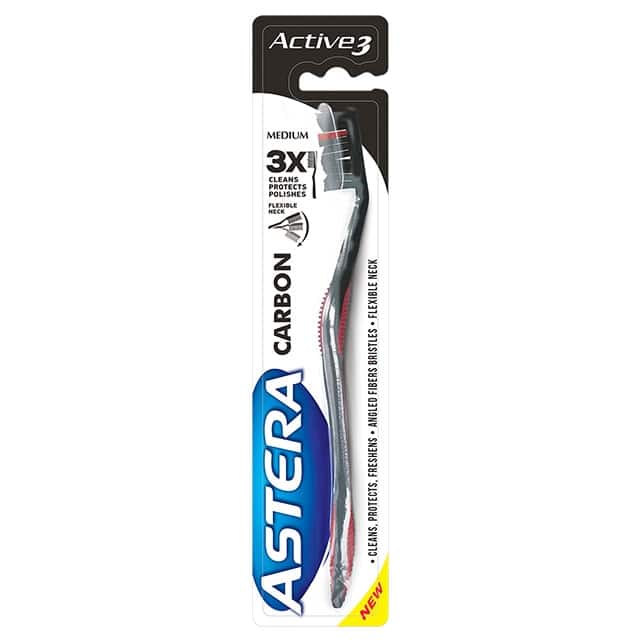 ASTERA ACTIVE 3 კბილის ჯაგრისი ნახშირით 9998 medium