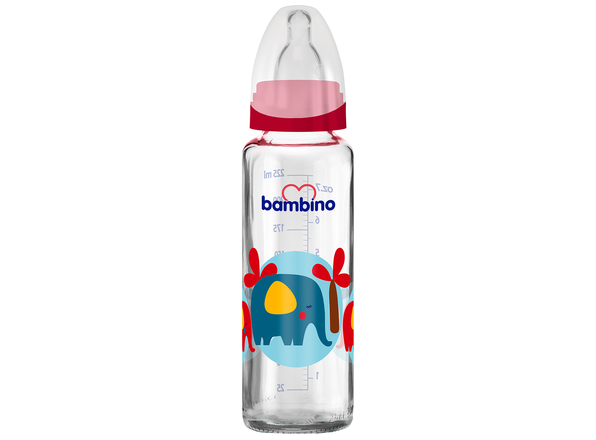 BAMBINO BABY B014 ბოთლი მინის 225მლ